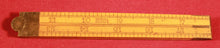 Load image into Gallery viewer, STANLEY No. 63 1/2 RULE 24&quot; Boxwood and Brass Carpenter Ruler
