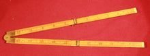 Load image into Gallery viewer, Vintage Stanley Sweetheart Rule &amp; Level Co. No. 63 Folding Wood Ruler, 24&quot; Long
