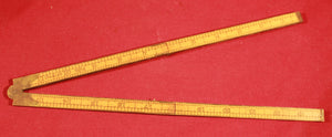 Antique Stanley Rule & Level Co No. 54 Boxwood & Brass 24" Folding Ruler RARE!