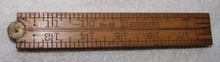 Load image into Gallery viewer, STANLEY No. 68 RULE 24&quot; Boxwood and Brass Carpenter Ruler
