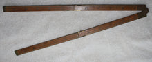 Load image into Gallery viewer, Vintage Hubbard Hardware Co. No. 84 RULE 24&quot; Boxwood and Brass Carpenter Ruler
