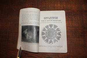 VTG Original Disston Lumberman's Handbook 1923 Tools Saws Drawings Reference