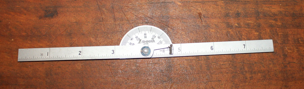 SHINWA Protractor – Double Blade Type 8 inch