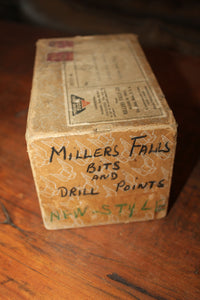 VINTAGE FLUTED SHANK DRILL POINTS & BITS MILLERS FALLS CO