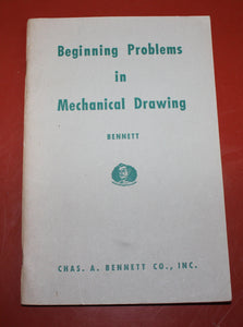Vintage Beginning Problems in Mechanical Drawing 1934