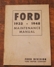 Load image into Gallery viewer, Original 1932-1948 Ford Car &amp; Truck Maintenance Manual
