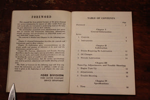 Original 1932-1948 Ford Car & Truck Maintenance Manual