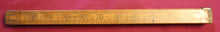 Load image into Gallery viewer, Vintage E.T. Burrowes &amp; Co. Folding Wood Ruler 1891 Portland Maine
