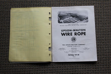Load image into Gallery viewer, Original Wire Rope Upson-Walton catalog 49-W
