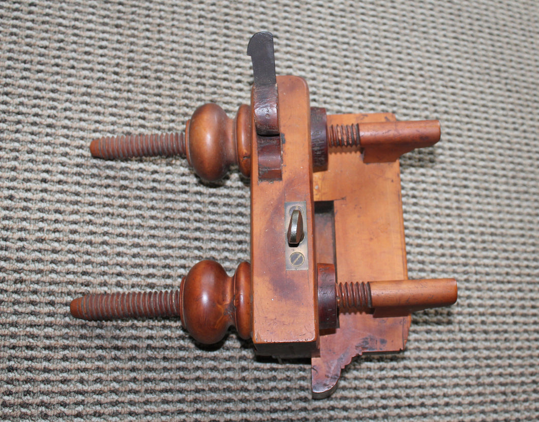 Antique George Burnham Jr. Amherst, Mass. Boxwood Plough Plane
