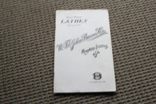 Load image into Gallery viewer, Foot Power Lathes W.F.&amp;John Barnes Co. Catalogue No.59 Reprint MWTCA

