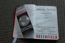 Load image into Gallery viewer, Vintage Greenfield Small Tool Catalog # 39 Machinist, Blacksmith
