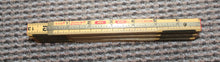 Load image into Gallery viewer, Vintage 72&quot; Lufkin Folding Red End Extension Rule - 6&#39; Carpenter Ruler X46 - Wood &amp; Brass
