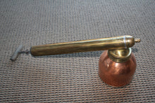 Load image into Gallery viewer, Vintage  Sprayer Pump Copper and Brass Bug Wood Handle Cylinder
