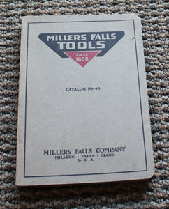 Original Clean Millers Falls Dealers Catalog No.40 – Jan. 1929