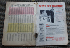 Vintage 1954 DeLaval Modern Farm Manual Almanac - Carthage Missouri