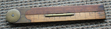 Load image into Gallery viewer, Vintage 1900&#39;s Rabone Wooden Ruler with Spirit Level
