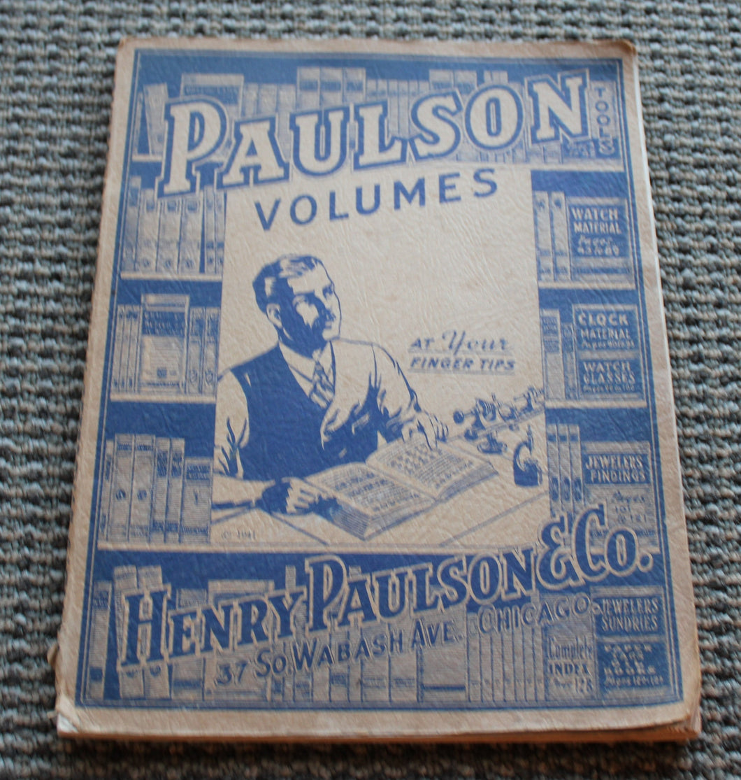 1941 Henry Paulson & Co. Illustrated Catalog for Watchmakers, Jewelers and Opticians