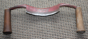 Vintage Hawkins Curved Draw Knife Curved Woodworking Tool