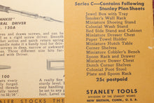 Load image into Gallery viewer, Stanley Tools 1948 Early American Designs 15 Plans Series C
