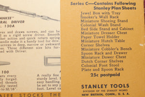 Stanley Tools 1948 Early American Designs 15 Plans Series C
