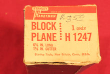 Load image into Gallery viewer, Vintage Stanley Handyman No.H1247 Small Block Plane MINT NOS New Old Stock w/Box
