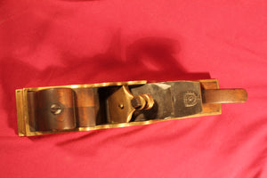 Fancy Cast Brass Panel Infill Smoothing Plane R. Sorby Warranted Parallel Cutting Iron Hardwood Infill