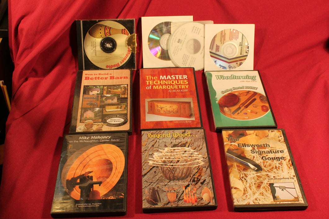 Lot of 10 Woodworking CDs