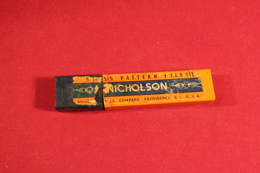 Nicholson, Swiss Pattern Files : All 12 assorted files in the box : No. 0