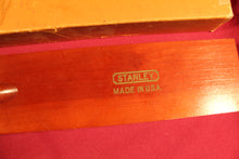 Load image into Gallery viewer, Vintage Stanley Wooden Level No. 0 Genuine Cherry 26&quot; 3&quot; Tall 1 3/8&quot; Wide w/box
