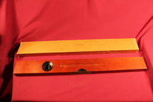 Load image into Gallery viewer, Vintage Stanley Wooden Level No. 0 Genuine Cherry 26&quot; 3&quot; Tall 1 3/8&quot; Wide w/box
