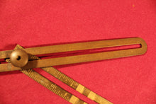 Load image into Gallery viewer, Brass C.W.S. Co Chicago A Dozen Tools in 1, Ruler, T-square, Angle, Bevel Gauge

