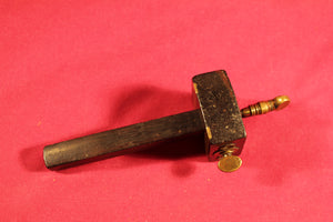 Antique W. Johnson - Newark, N.J. Scribe Tool Marking Gauge Wood 19th Century
