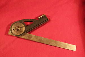Vintage 1917 Model Square Bevel Level Protractor Combination PAT. U.S. FEB 13,17