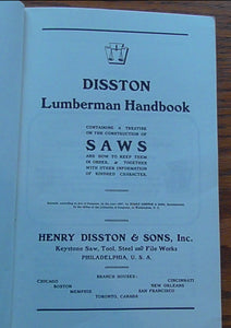 1907 DISSTON Lumberman Handbook (Reprint)