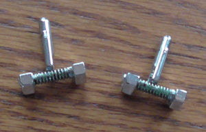 Vintage Silver Tone Cufflinks Down to the Nuts and Bolts