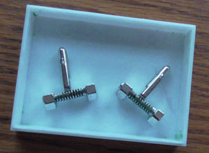 Vintage Silver Tone Cufflinks Down to the Nuts and Bolts