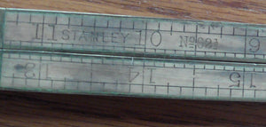Vintage Stanley No. 62 1/2 Boxwood & Brass 24" Hinged Fold Out Rule