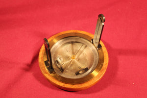 Vintage two veined French antique surveyor's compass