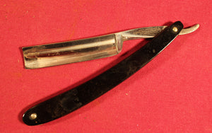 Antique Set of Seven Vintage & Rare Straight Razors In Leather Case