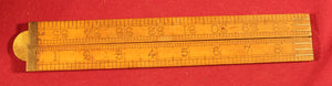 Vintage Rabone No.1380 36 Inch Boxwood Vintage Folding Rule