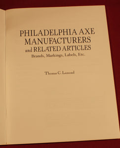 PHILADELPHIA AXE MANUFACTURERS BY THOMAS LAMOND