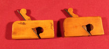 Load image into Gallery viewer, Vintage Two Miniature Boxwood Moulding Planes, 2 1/4&quot; long
