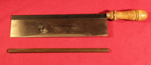 Load image into Gallery viewer, Vintage Hirsch Brand No. 4150 &#39;straight&#39; brass back 10&quot; dovetail saw
