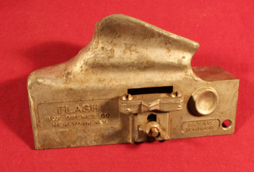 Vintage FLASH BOX OPENER CO. NEW YORK heavy duty box opener